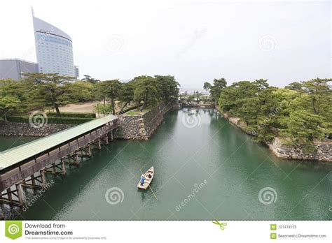 A Scenery of the Takamatsu Castle Takamatsu, Japan Editorial Stock ...