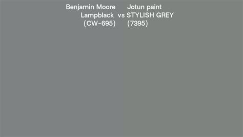 Benjamin Moore Lampblack Cw Vs Jotun Paint Stylish Grey