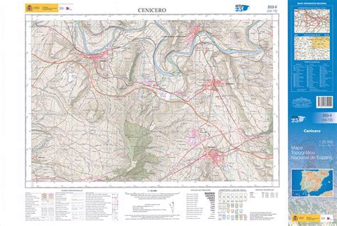 Cenicero Mapa Topográfico Nacional 1 25 000 2019