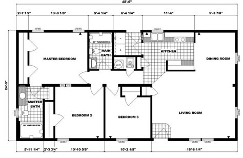 18 Foot Wide Mobile Home Floor Plans