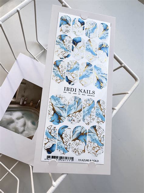 Пленки для маникюра IBDI NAILS 19 AZURE & GOLD– купить в интернет ...