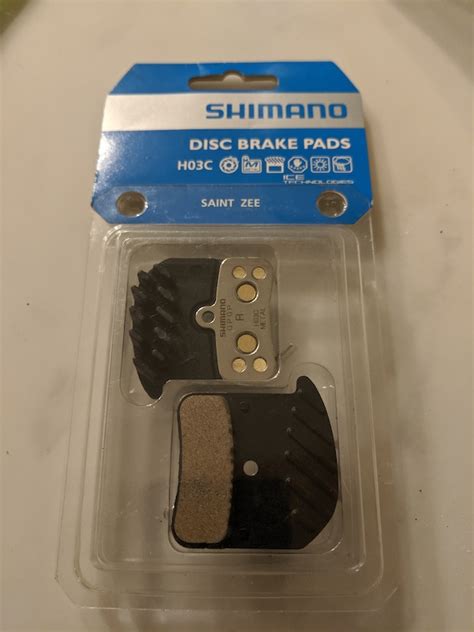 2019 2x Shimano Saint Zee Metallic Finned Brake Pads H03C For Sale