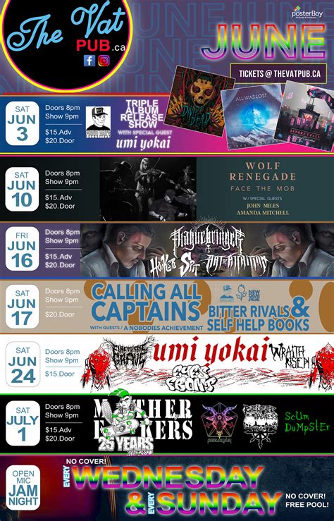 The Vat Pub June Line Posterboy Ad Design And Distribution