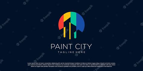 Premium Vector Painting Logo Design With Creative Unique Style