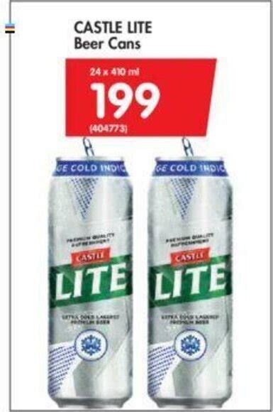 Castle Lite Beer Cans 24 X 410ml Offer At Makro