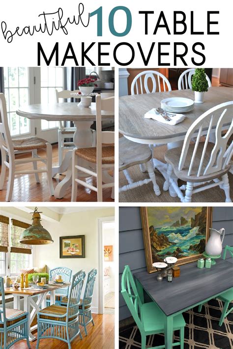 Top 10 Kitchen Table Transformations Painted Furniture Ideas