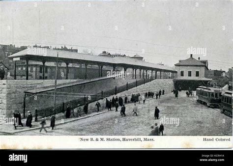 Haverhill Station Undivided Back Postcard Stock Photo Alamy