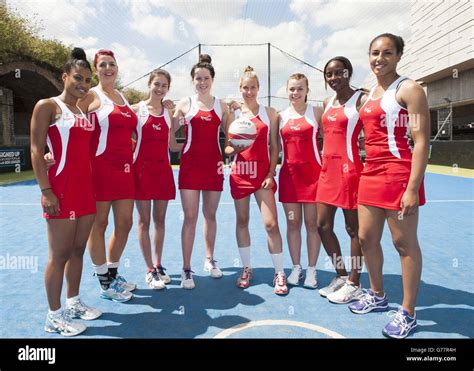 The England Ladies Netball Team Prepare To Play Nick Grimshaw And His