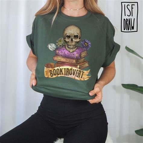 Booktrovert Cottagecore Clothes Vintage Aesthetic Mushroom Wild Flower Shirt Botanical Fern