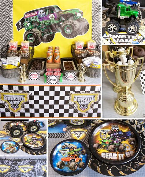 Monster Truck Decoration Ideas Monster Jam Birthday Monster Truck