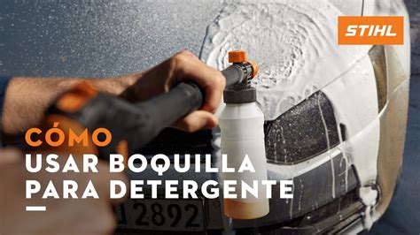 Cómo usar la boquilla para detergente Hidrolimpiadoras STIHL YouTube