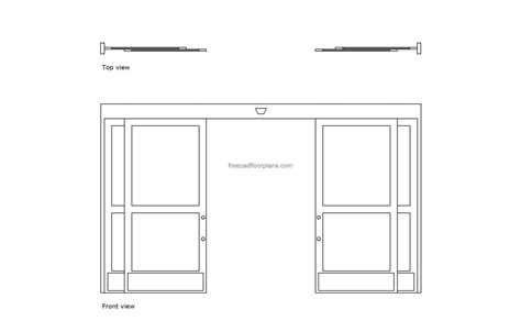 Automatyczne Drzwi Przesuwne Darmowe Rysunki CAD