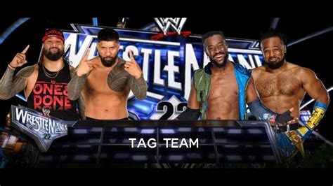 The Usos Vs The New Day Full Match Wrestle Mania Wwe Wrestle