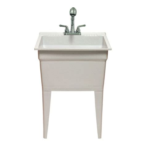 All In One Classic Laundry Sink With Faucet 24 X 22 X 32 Granite