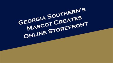 Georgia Southern University's Mascot Creates Online Storefront - NIL Portal