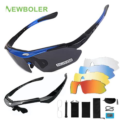 Newboler 2 Frame Polarized Cycling Sun Glasses Outdoor Sports Bicycle