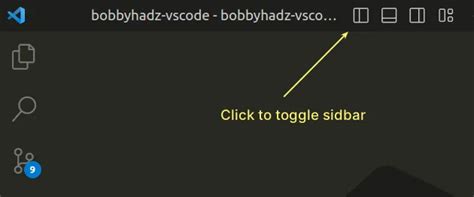 Hide Or Show The Sidebar Or The Activity Bar In Vs Code Bobbyhadz