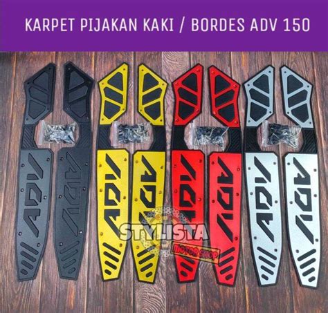 Karpet Alas Pijakan Kaki Adv Bordes Honda Adv Lazada Indonesia