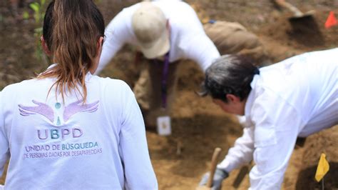 La JEP Y la UBPD avanzan en la búsqueda de personas dadas por