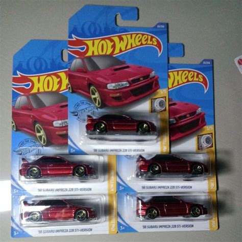 Jual Hot Wheels Subaru Impreza Merah Sti Version Shopee Indonesia