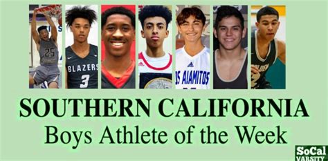 Vote Southern California Boys Athlete Of The Week Jan 3 Daily News