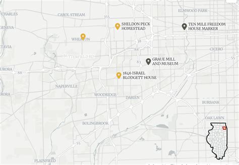 Map Illinois Underground Railroad Historical Sites Plus What To Know