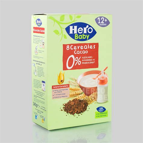 Papilla Cereales Cacao Hero Baby Frasco De G Mercocaribe