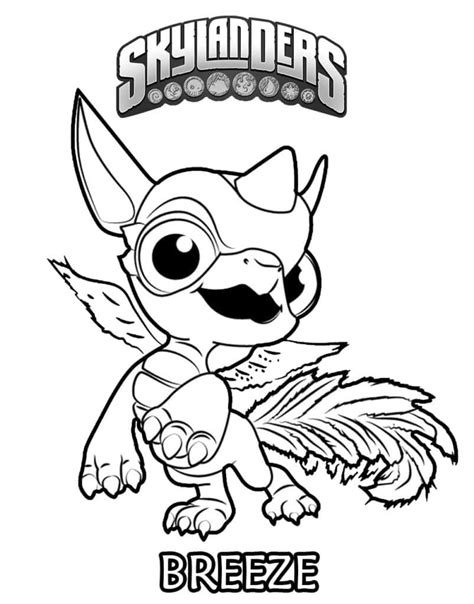 Dibujos De Breeze De Skylanders Para Colorear Para Colorear Pintar E