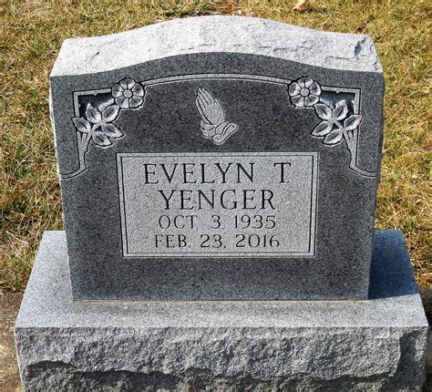 Evelyn Theresa Pitstick Yenger 1935 2016 Find A Grave Memorial