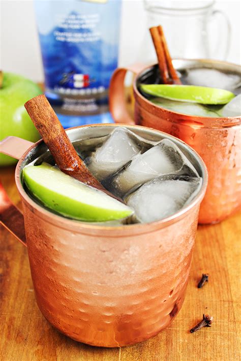 Recette du cocktail Mule de Moscou aux pommes épicées Grain of sound