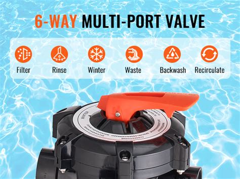 VEVOR Sand Filter Pump For Above Ground Pools 16 Inch 3500 GPH 1 HP