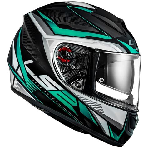 Capacete Ls Vector Ff Evo Rider Prata Verde Tri Composto Grid