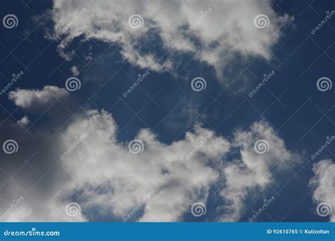 Dark Blue Stormy Cloudy Sky 2 Stock Image Image Of Backdrop Light