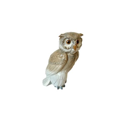 MINT Nao Lladro Owl Porcelain Figurine Statuen White Gray 7 Retired