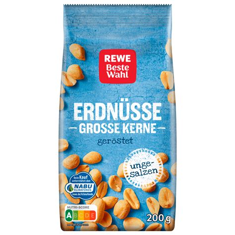 REWE Beste Wahl Erdnüsse grosse Kerne geröstet 200g bei REWE online