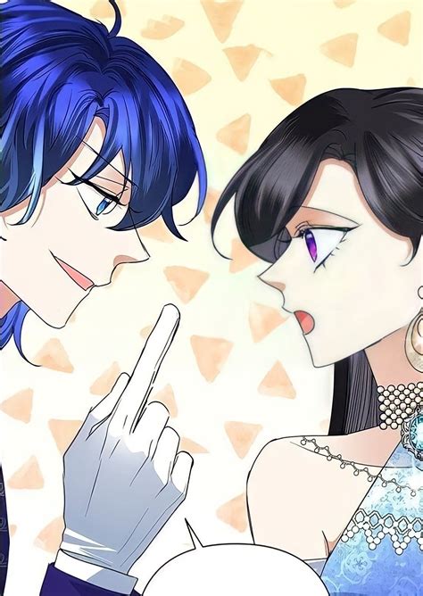 Two Anime Characters One With Blue Hair And The Other With Black Hair