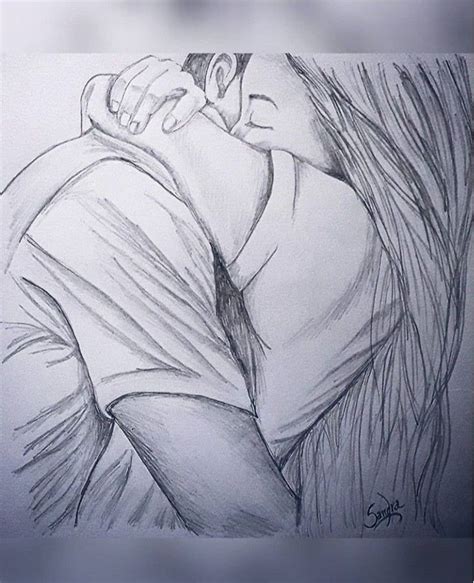 Couples Pencil Drawing Couple Drawings Romantic Drawing Pencil