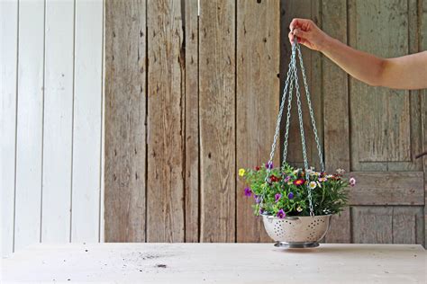 Video Blumenampel Aus Sieb Selber Machen Einfaches Upcycling Projekt