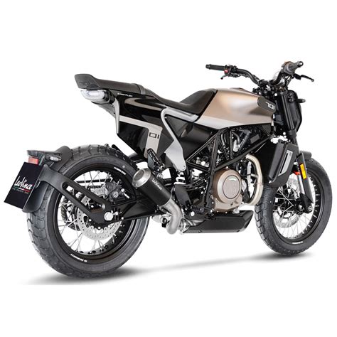 Leovince B Lv Black Slip On Exhaust For Husqvarna Svartpilen