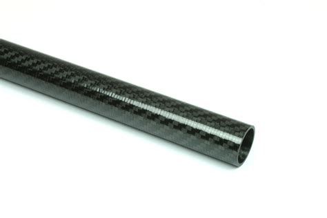 Carbon Fiber Roll Wrapped Twill Tube Id X Gloss Finish