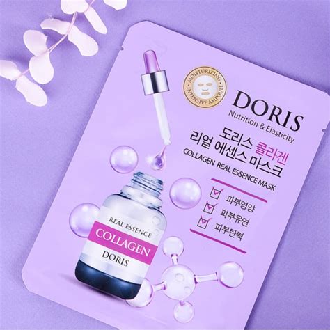 Тканевая маска для лица Jigott DORIS Collagen Real Essence - «Мягкая ...