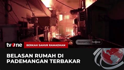 Kebakaran Landa Permukiman Di Pademangan Ratusan Orang Mengungsi