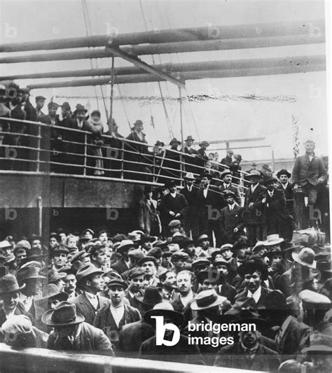 Image of IMMIGRANTS, 1900 Italian immigrants on board ship in New York