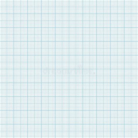 Vector Blue Metric Graph Paper Seamless Pattern Stock Vector