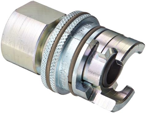 Dixon Valve Pfl Fs Plated Steel Dual Lock Air Fitting With Knurled