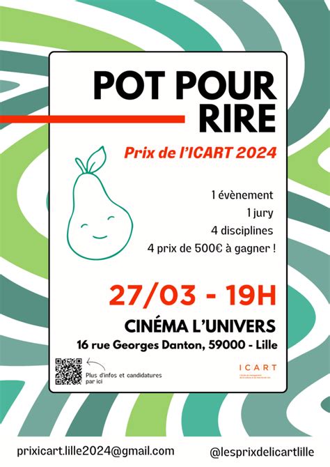 Appel Candidatures Du Festival Pot Pour Rire Prix De L Icart