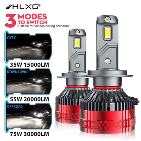 HLXG H7 LED Canbus 大燈 H11 9012 HIR2 H8 H9 9005 9006 HB3 HB 蝦皮購物