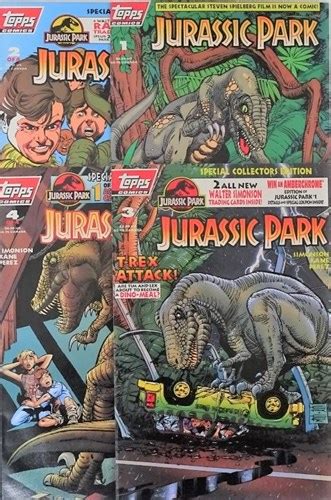 Akim Stripwinkel Jurassic Park 1993 Complete Serie Van 4 Delen