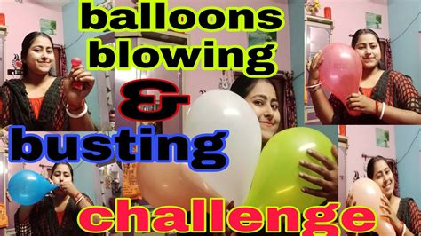 Balloons Blowing And Busting Or Chutki Balloons Blowing And Busting Challenge Etika Lifestyle