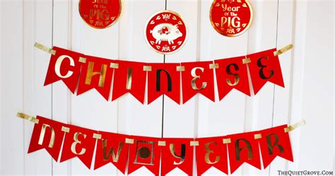 DIY Chinese New Year Banner (made with Foil Iron-on) ⋆ The Quiet Grove